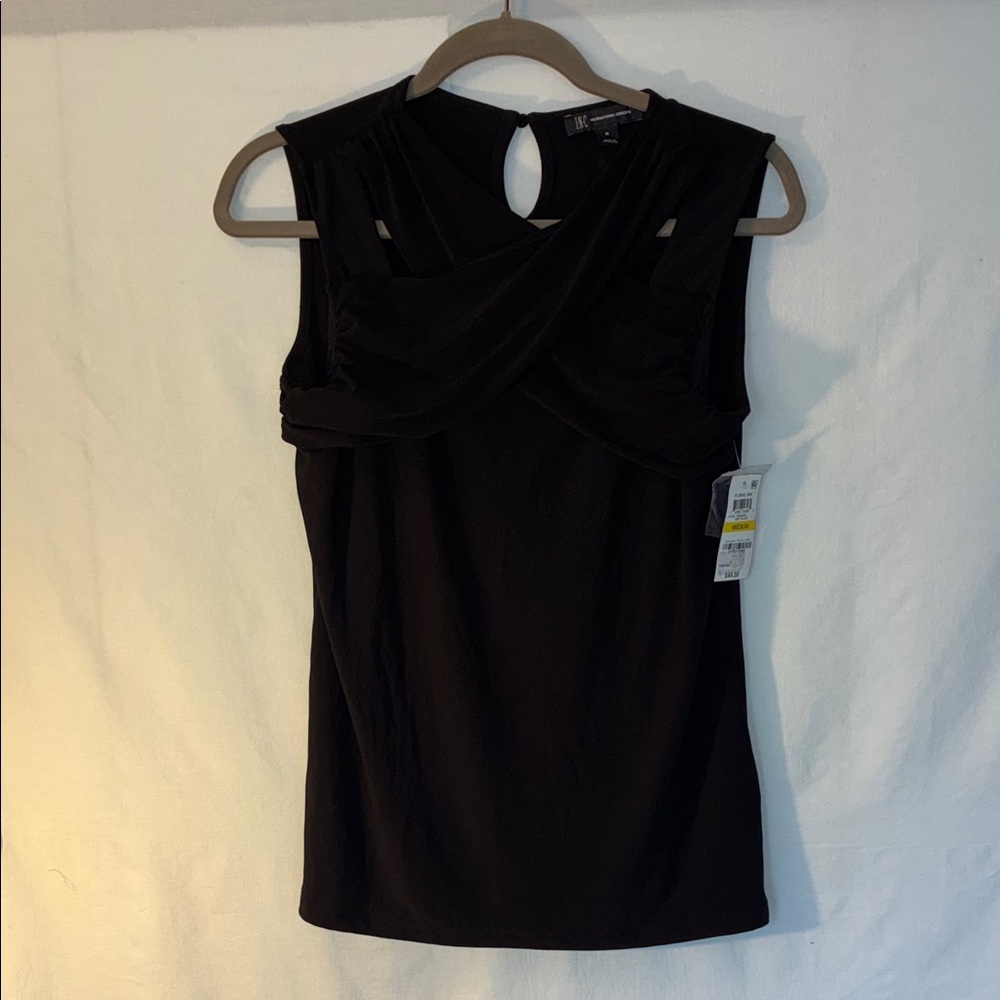 INC International Concepts Black Tank Top